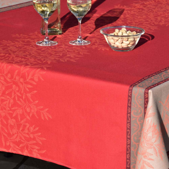 Nappe enduite carrée ou rectangle mosaïque Fleur De Soleil | La Redoute