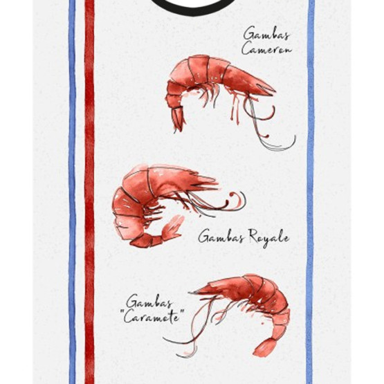 BAVOIR RESTAURANT GAMBAS ECRU COTON ADULTE BAVOIR RESTAURANT GAMBAS ECRU COTON ADULTE