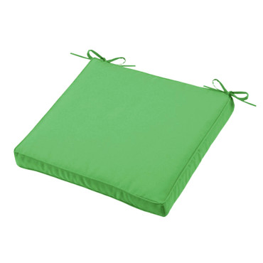 coussin de chaise- galette de chaise - déhoussable-outdoor - polyester-vert-hawai