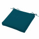 Coussin de chaise - HAWAI -couleur pétrole - 40 x 40 x 5 cm - Déhoussable -Extérieur - Imperméable -antitache