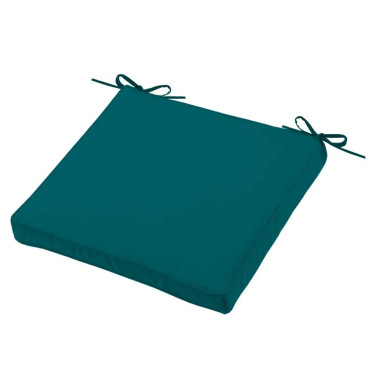 galette de chaise -  Hawaï -pétrole - déhoussable - fermeture éclair -zip -extérieur