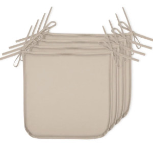 coussin de chaise- naturel-carré-38 cm-antitache-polyester-nouette