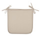 Galette-de-chaise-coussin-de-chaise-38 CM-naturel-polyester-lavable-antitache