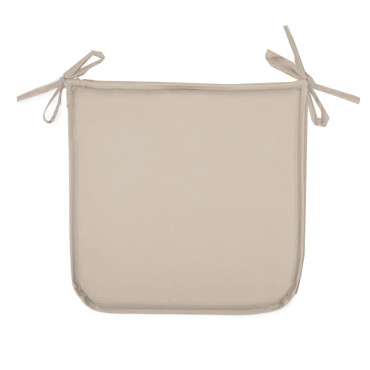 Galette-de-chaise-coussin-de-chaise-38 CM-naturel-polyester-lavable-antitache