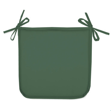 Galette-de-chaise-coussin-de-chaise-38 CM-vert-polyester-lavable-antitache