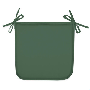 Galette-de-chaise-coussin-de-chaise-38 CM-vert-polyester-lavable-antitache