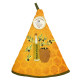 essuie-main-rond-éponge-huile-d'olive-Orange-coton-qualité-premium