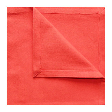 serviette-de-table-uni-nectarine-coton