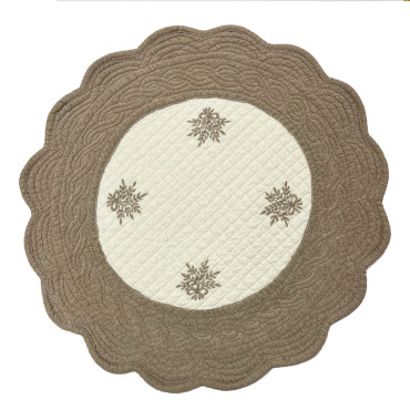 set-de-table-rond-boutis-coton-brodé-lavande-bicolore-écru-beige-festonné