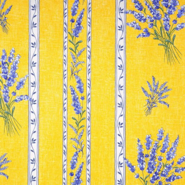 tissu-valensole-jaune-coton-motif-lavande-provençale-vendu-au-mètre