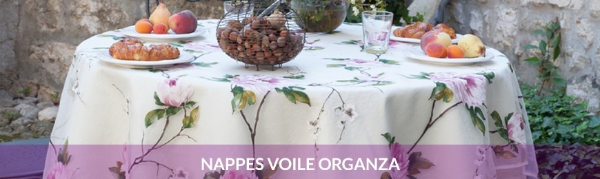 Nappe organza voile