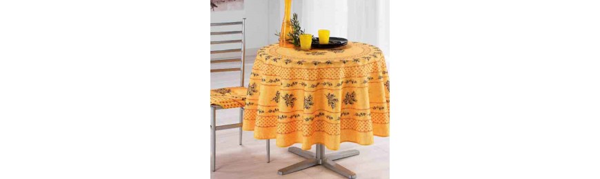 Nappe ronde anti tache et infroissable