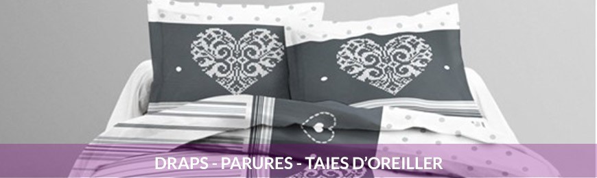 Parure de lit - Draps taie d'oreiller